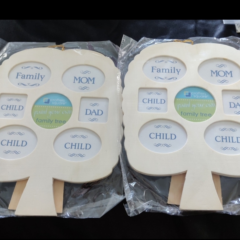 Wooden Family Tree set of 2.